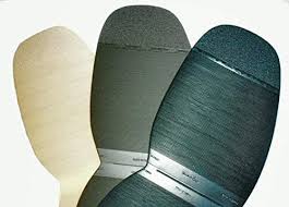 Suole in gomma, nero, marro' e color caramelo